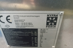 Tabliczka znamionowa chillera Hyfra SVK720/1