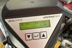 Technotrans Alcocontrol: menu serwisowe na wyświetlaczu, ekran 3
