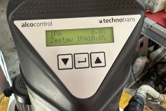 Technotrans Alcocontrol: menu serwisowe na wyświetlaczu, ekran 1