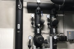 Węzeł hydrauliczny instalacji glikolowej z zaworem regulacyjnym