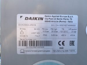 Serwis agregatu wody lodowej Daikin EWAD560D