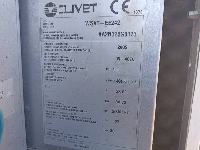 Serwis chiller CLIVET WSAT-EE242